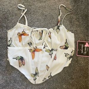 Butterfly corset top